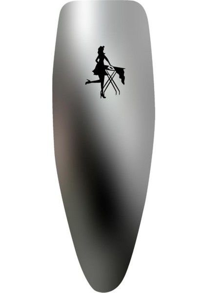 Tekno Trust Gri Luxury Pretty Women Ütü Masası Kılıfı Bezi Örtüsü (50X135CM)