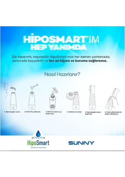 Hiposmart Dezenfenkte Su Üretim Cihazı modelleri