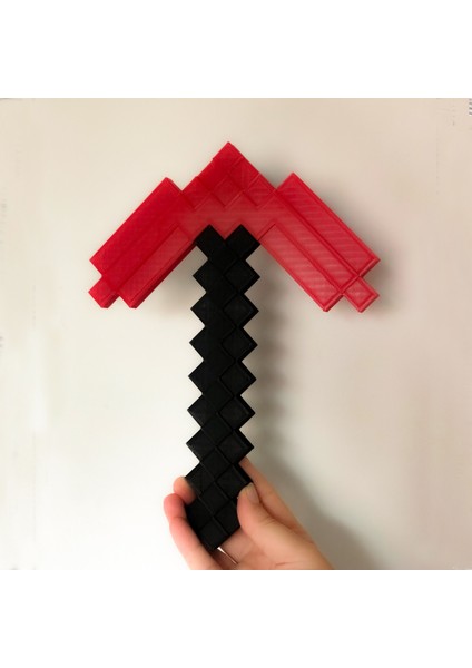 Minecraft Red Stone İkili Set/ Minecraft Kırmızı Kılıç-Kazma Seti