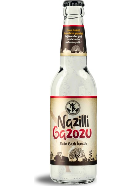 Nazilli Gazozu Yöresel Nazilli Gazozu 250 Ml. - Efsane Yerel Gazoz (12 Adet x 250 Ml.-Cam Şişe)