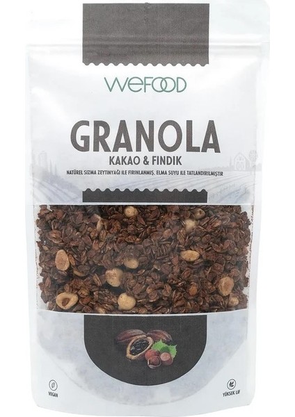 Kakao & Fındık Granola 250 gr