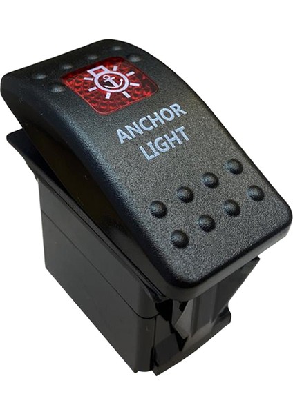 Deniz Feneri Sembollu Lambalı Işıklı Araç On Off Aç Kapa Anahtar Düğme Oto İçin 12-24 Volt Switch 3 Pinli
