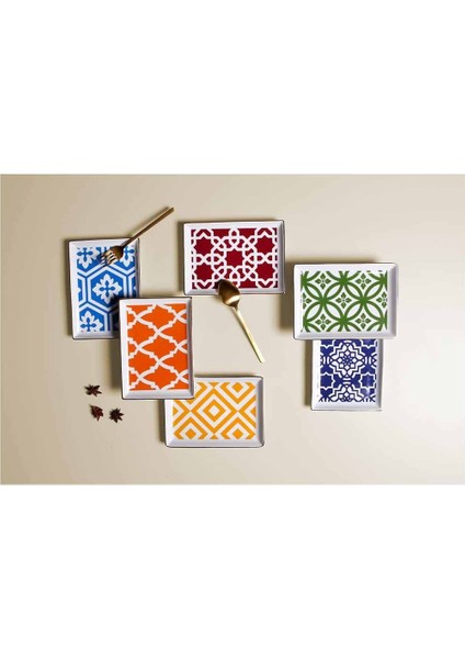 Morocco 6lı Pasta Takımı 18X13CM