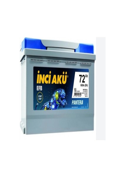 12V 70 Amper Efb (Start-Stop) Inci Akü.!! Güncel-Yeni Üretim.