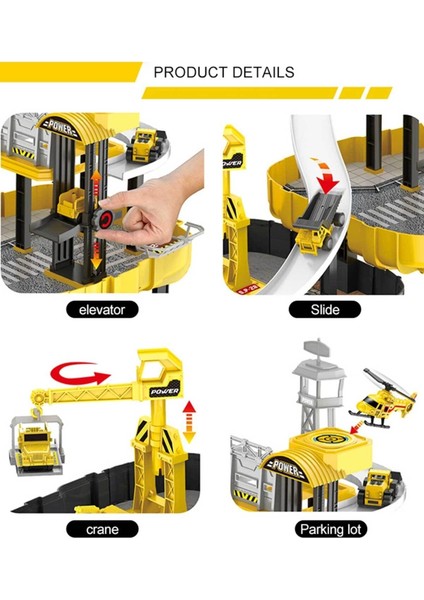 3+ Yaş Garaj Oyun Seti Sırt Çantalı Taşınabilir Garaj Pisti Özel Kuvvetler Askeri Set Tekli modelleri