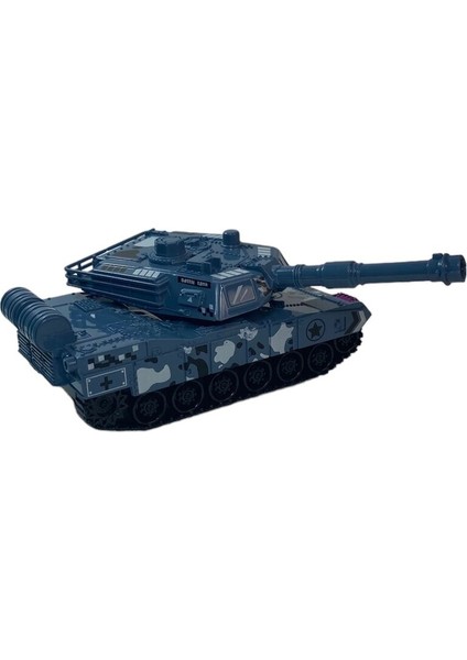 Tekli Sürtmeli Tank Askeri Araç 15 cm Mavi 3+ Yaş