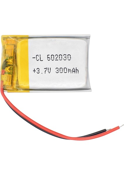 3.7 Volt 300 Mah Lı-Ion 602030 Lıtyum Ciklet Polimer Pil