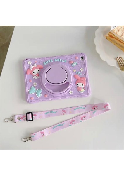 Samsung Galaxy Tab A9 Plus 11 Inç X210 X215 X216 Uyumlu Cute Dolls Standlı Çocuklara Özel Karakterli