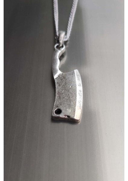 Tekno Trust Zamak Kaplama Masterchef Balta Satır Gümüş Renk Aşçı Kolyesi Klipsli Gümüş modelleri