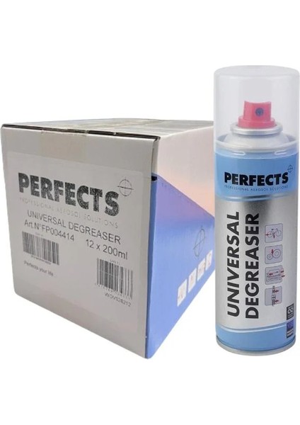 Perfects 200ML Yağsız Kontak Sprey Universal Degreaser 12X200ML (1 Kutu 12 Adet )