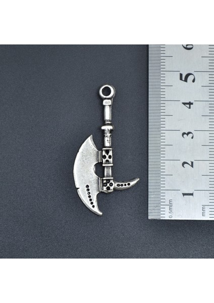 Tekno Trust Mat 2'li Viking Sakallı Kuru Kafa - Balta Erkek Kadın Kolye Seti 925 Ayar Gümüş Kaplama Sportswear fırsatları