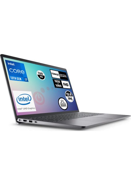 Vostro 3530 Intel Core I7-1355U 8gb 512GB SSD 15.6" Fhd 120Hz Ubuntu Taşınabilir Bilgisayar N1601PVNB3530U