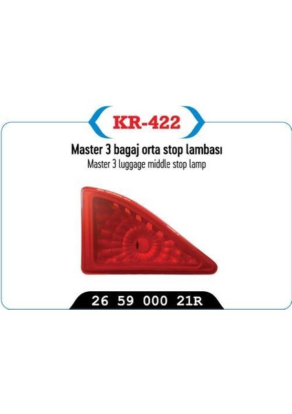 3.stop Lambası Master Iıı 1116