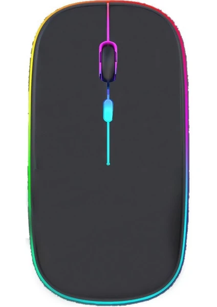 Srm1 Rgb Ledli Şarjlı Çift Mod 2.4ghz Wireless +  5.1V Bluetooth Mouse