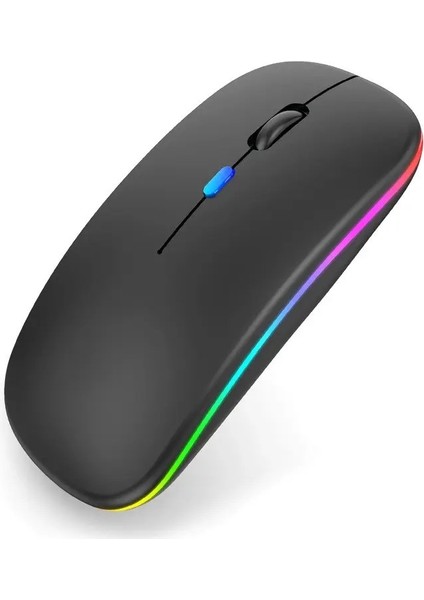 Srm1 Rgb Ledli Şarjlı Çift Mod 2.4ghz Wireless + 5.1V Bluetooth Mouse