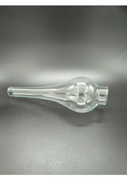 Küçük Gaz Lambası Camı. Şeffaf Renkte.( E.14) (Çap: 3,50cm-h:22.00cm)