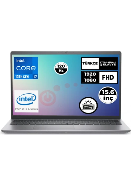 Vostro 3530 Intel Core I7-1355U 16GB 1tb SSD 15.6" Fhd 120Hz Freedos Taşınabilir Bilgisayar N1601PVNB3530U 003