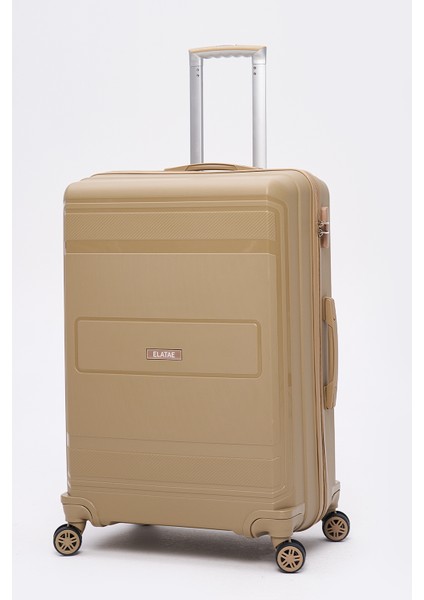 Premium Polipropilen Kırılmaz 3'lü Valiz Seti Vizon V305 modelleri