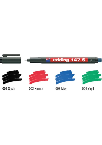 147S Asetat Kalemi Kırmızı