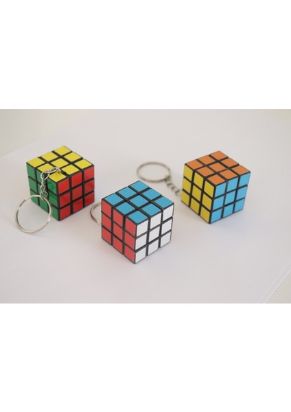 Olgun Mini Rubik Zeka Küpü Anahtarlık