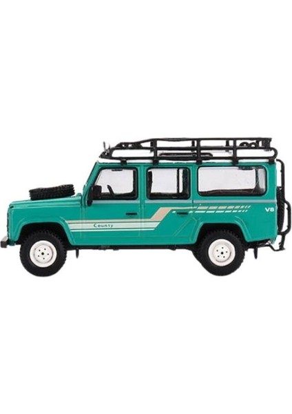 590 Land Rover Defender 110 1985 County Station Wagon Trident Green Model Araba