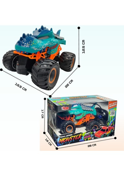 Oyuncak Uzaktan Kumandalı Full Fonksiyon Şarjlı Monster Canavar Araba (2 Farklı Model) modelleri