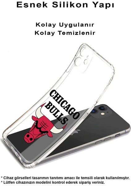 Xiaomi Mi 12 Uyumlu Kamera Korumalı Kapak Chicago Bulls Tasarımlı Şeffaf Silikon Kılıf fiyatları
