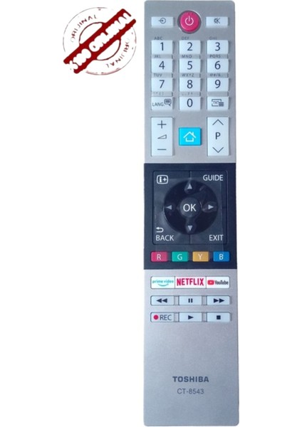 Toshıba CT-8543 Televizyon Kumandası 30101775 (Orjinal) 40L2863DG 32L3963DA 32L3863DG 32W2863DG