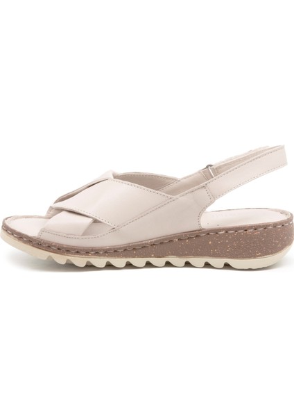 Mrn 018 Vizon Kadın Comfort Sandalet Terlik Sandalet modelleri