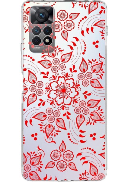 Xiaomi Redmi Note 11S Uyumlu Kamera Korumalı Kapak Nostalji Desen Tasarımlı Şeffaf Kılıf