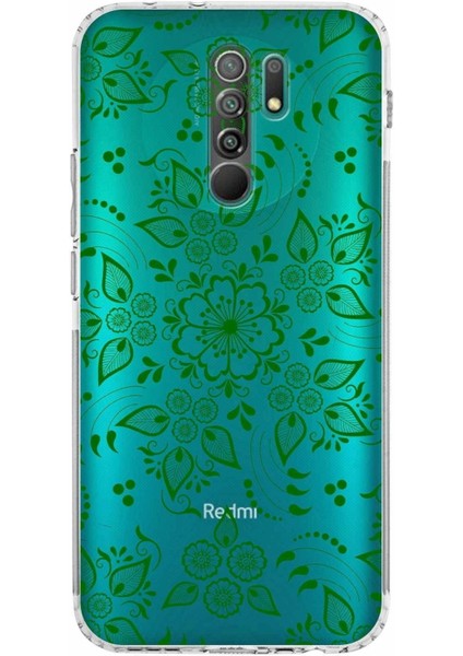 Xiaomi Redmi 9 Kamera Korumalı Kapak Nostalji Desen Tasarımlı Şeffaf Kılıf