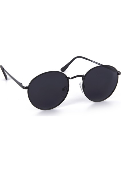 DC1224BLACK Siyah Yuvarlak Oval Polarize Camlı Unisex Güneş Gözlüğü