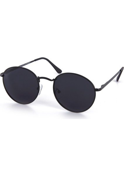 DC1224BLACK Siyah Yuvarlak Oval Polarize Camlı Unisex Güneş Gözlüğü