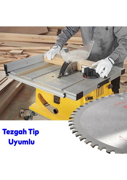 Ahşap Mdf Lamine Mobilya Tahta Sunta Kesme Testeresi Metal Tezgah Tipi Uyumlu 303 mm 30 mm 60 Diş