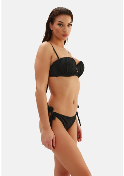 Bustiyer Straplez Bikini Takım Siyah 2010ESBK