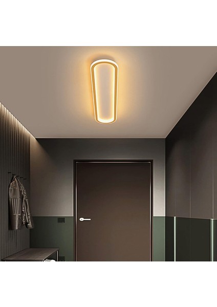 Gold Oval 100X16CM 3 Işık Rengi, Kumandalı LED Tavan Lambası,oval Avize,modern Aydınlatma,dekoratif Işık