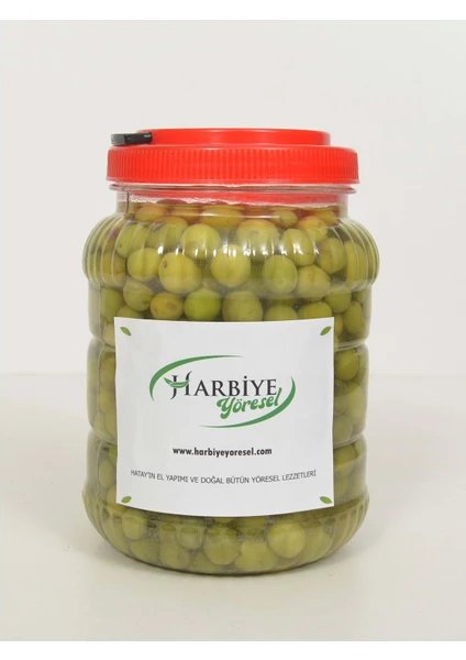 Harbiye Yöresel Halhali Yeşil Zeytin Tatlandırılmış (1 Kg.)