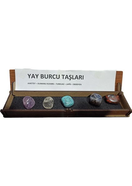 Yay Burcu Taşları Ametist – Dumanlı Kuvars – Turkuaz – Lapis – Obsidyen