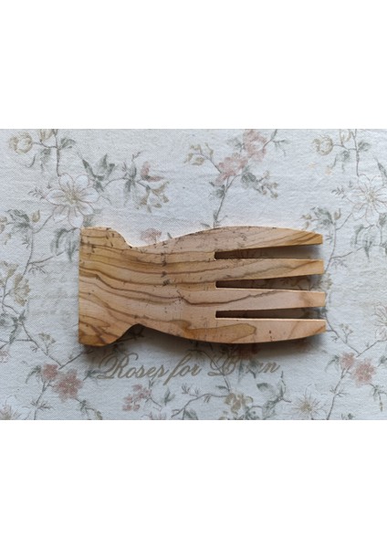 2 Adet Zeytin Ağacı Maşa Seti, Tahta Maşa, Ahşap Maşa, 15 cm modelleri