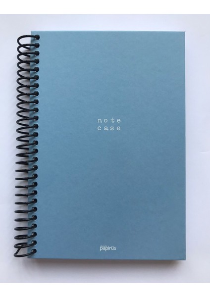Note Case Kareli Defter, Spiralli, Sert Kapaklı, 120 Yaprak, 16 x 23 cm
