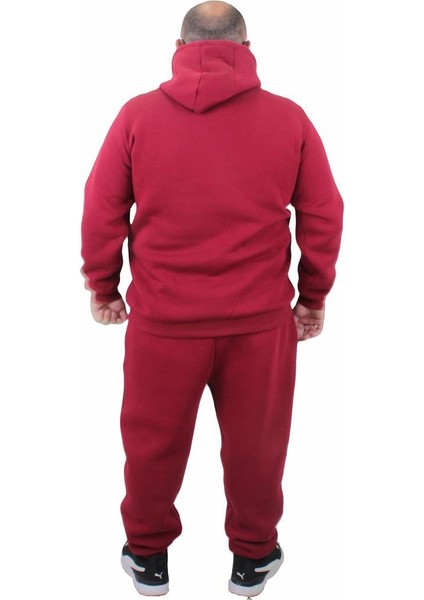 Büyük Beden 3İplik Eşofman Takım Basic Tk710 Bordo fırsatları