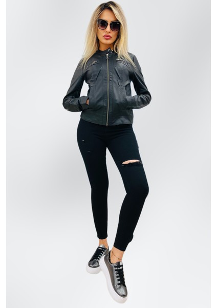 Kadın Suni Deri Ceket 15081400