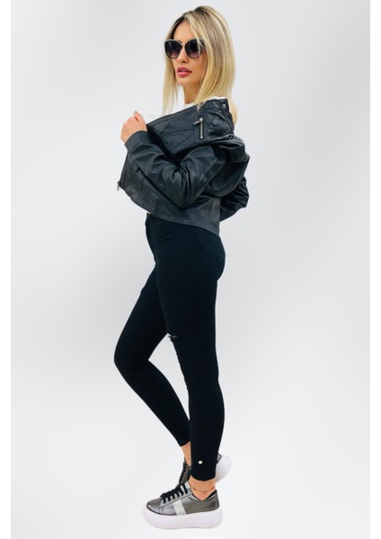 Kadın Suni Deri Ceket 15081400 modelleri