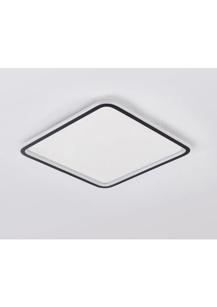 Siyah 40X40CM Kare 3 Işık Rengi, kumandalı LED Tavan Lambası, avize, modern Aydınlatma, Dekoratif Işık