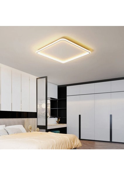 Gold 40X40CM Kare 4000k Işık Rengi,kumandalı LED Tavan Lambası,avize,modern Aydınlatma, Dekoratif Işık fiyatları
