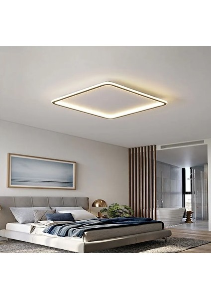 Gold 40X40CM Kare 4000k Işık Rengi,kumandalı LED Tavan Lambası,avize,modern Aydınlatma, Dekoratif Işık modelleri