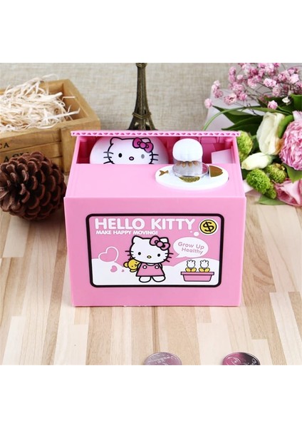 Sanrio Kawaii Hello Kitty Hırsız Kumbara Hediyelik Pilli Müzikli