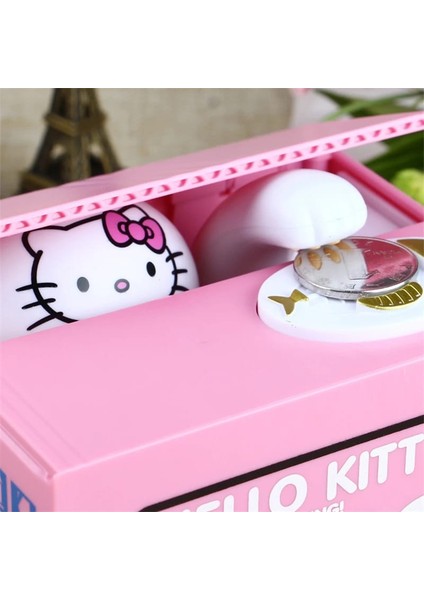 Sanrio Kawaii Hello Kitty Hırsız Kumbara Hediyelik Pilli Müzikli