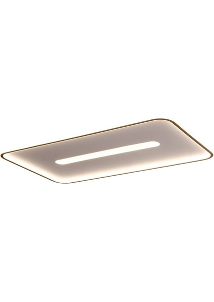 Siyah 60X40CM Dikdörtgen 3 Işık Rengi, kumandalı LED Tavan Lambası, avize, modern Aydınlatma, Dekoratif Işık