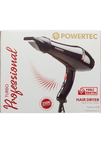 Powertech Tr 901 Profesyonel Fön Makinesi + Caldion Classic Erkek Deodorant Sprey 150 ml